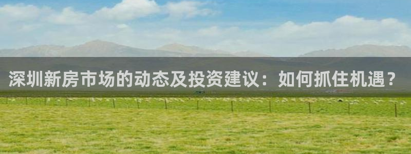 新宝6霸哥5：深圳新房市场的动态及投资建议：如何抓住机遇？