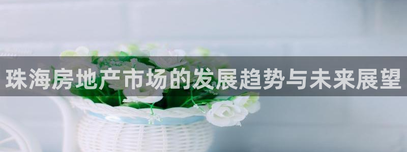 新宝5注册链接：珠海房地产市场的发展趋势与未来展望