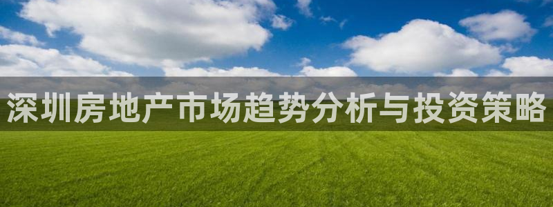 i新宝5：深圳房地产市场趋势分析与投资策略