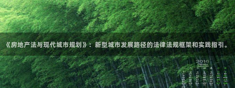 新宝cR一5：《房地产法与现代城市规划》：新型城市发展路径的