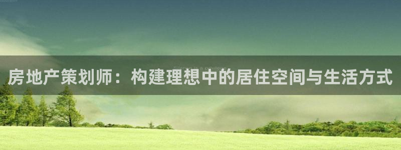 新宝股东王听2 5 5：房地产策划师：构建理想中的居住空间与