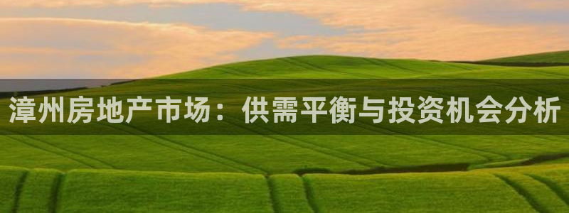新宝5官方登录入口：漳州房地产市场：供需平衡与投资机会分析