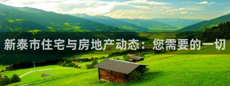 新宝5线路登录：新泰市住宅与房地产动态：您需要的一切