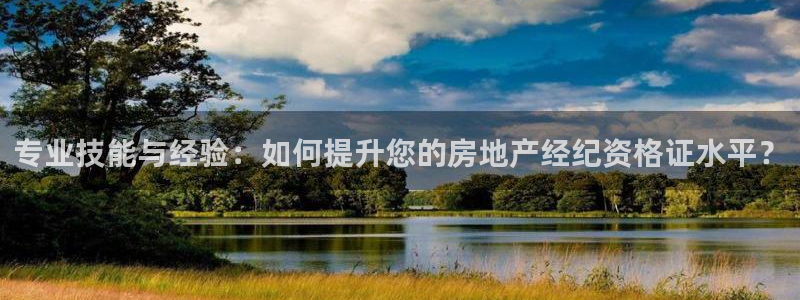 新宝5平台霸：专业技能与经验：如何提升您的房地产经纪资格证水