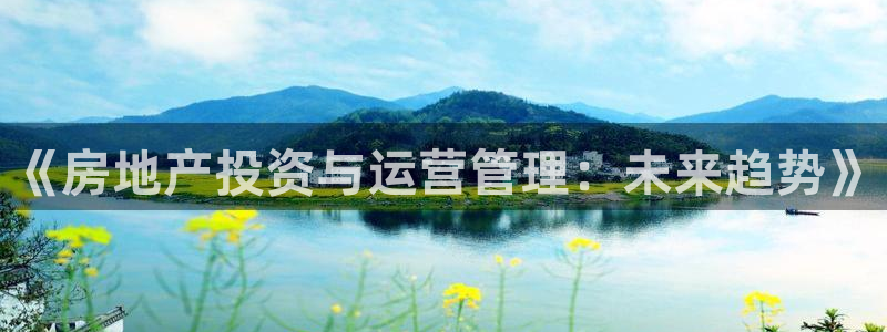 新宝5浗维33 300：《房地产投资与运营管理：未来趋势》