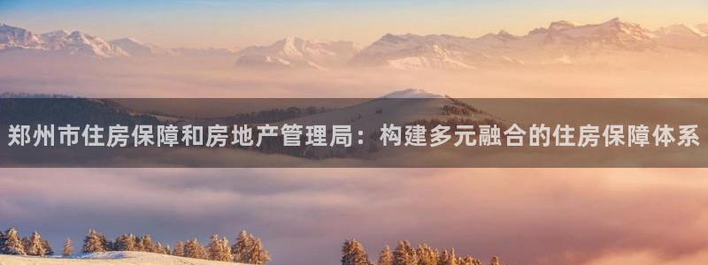 新宝5电脑：郑州市住房保障和房地产管理局：构建多元融合的住房