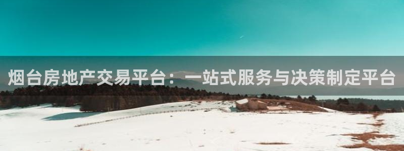 新宝5网：烟台房地产交易平台：一站式服务与决策制定平台