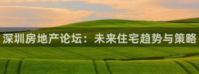 新宝5可靠吗：深圳房地产论坛：未来住宅趋势与策略