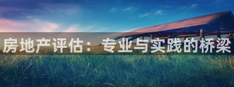 新宝5d：房地产评估：专业与实践的桥梁