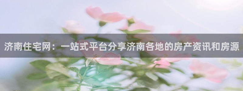 新宝5招商部：济南住宅网：一站式平台分享济南各地的房产资讯和