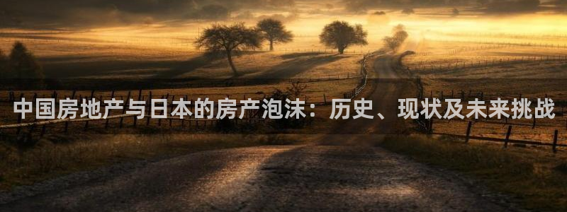 新宝5娱乐网址：中国房地产与日本的房产泡沫：历史、现状及未来